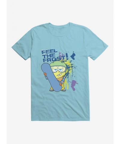 Hot Sale SpongeBob SquarePants Feel The Frost T-Shirt $6.69 T-Shirts