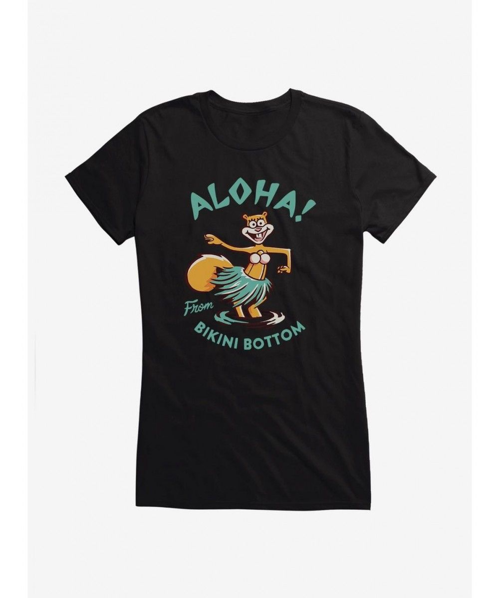 Limited-time Offer SpongeBob Aloha Sandy Girls T-Shirt $7.57 T-Shirts