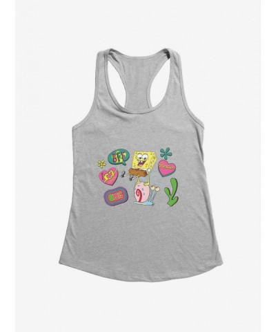 Pre-sale SpongeBob SquarePants Besties Patches Girls Tank $8.57 Tanks