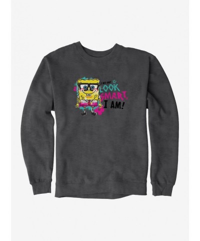 Fashion SpongeBob SquarePants Look Smart Am Smart Sweatshirt $10.63 Sweatshirts