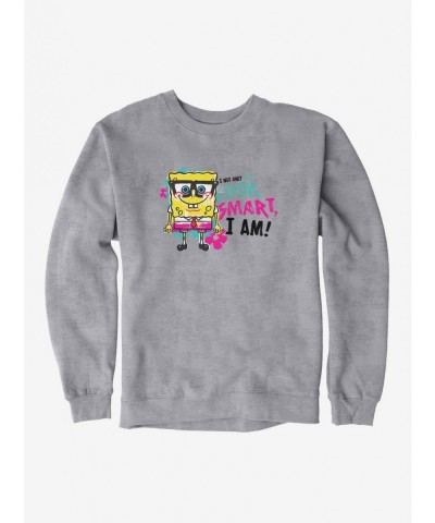 Fashion SpongeBob SquarePants Look Smart Am Smart Sweatshirt $10.63 Sweatshirts