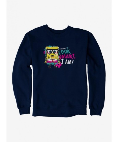 Fashion SpongeBob SquarePants Look Smart Am Smart Sweatshirt $10.63 Sweatshirts