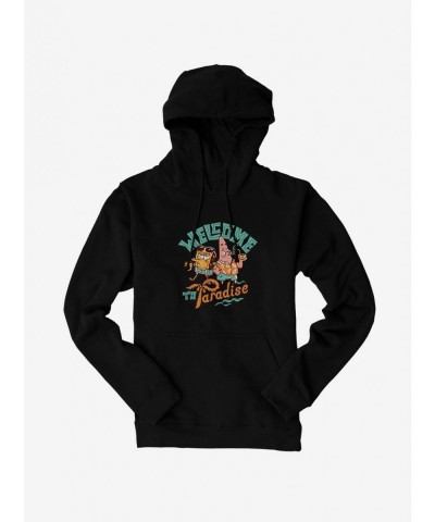 Discount Sale SpongeBob SquarePants Welcome To Paradise Drinks Hoodie $13.65 Hoodies