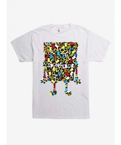 Unique SpongeBob SquarePants Script Outline T-Shirt $6.31 T-Shirts