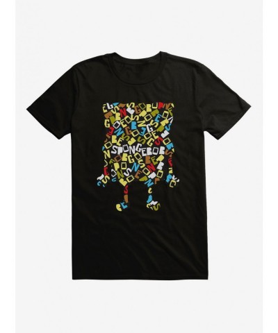 Unique SpongeBob SquarePants Script Outline T-Shirt $6.31 T-Shirts