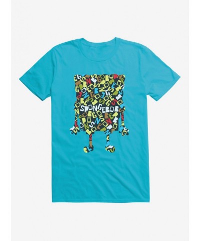 Unique SpongeBob SquarePants Script Outline T-Shirt $6.31 T-Shirts