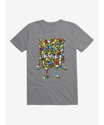 Unique SpongeBob SquarePants Script Outline T-Shirt $6.31 T-Shirts