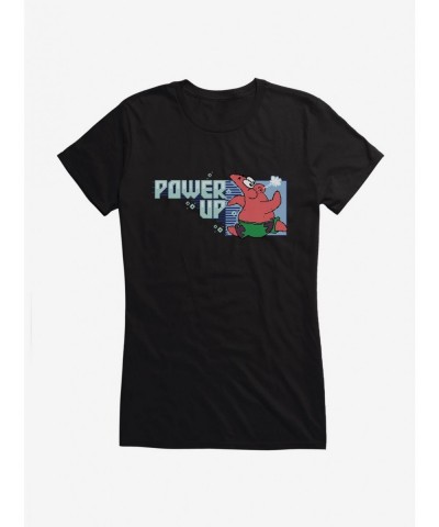 Seasonal Sale SpongeBob SquarePants Power Up Patrick Girls T-Shirt $8.96 T-Shirts