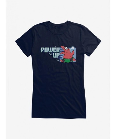 Seasonal Sale SpongeBob SquarePants Power Up Patrick Girls T-Shirt $8.96 T-Shirts