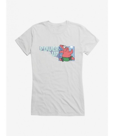 Seasonal Sale SpongeBob SquarePants Power Up Patrick Girls T-Shirt $8.96 T-Shirts