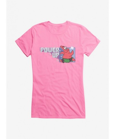 Seasonal Sale SpongeBob SquarePants Power Up Patrick Girls T-Shirt $8.96 T-Shirts