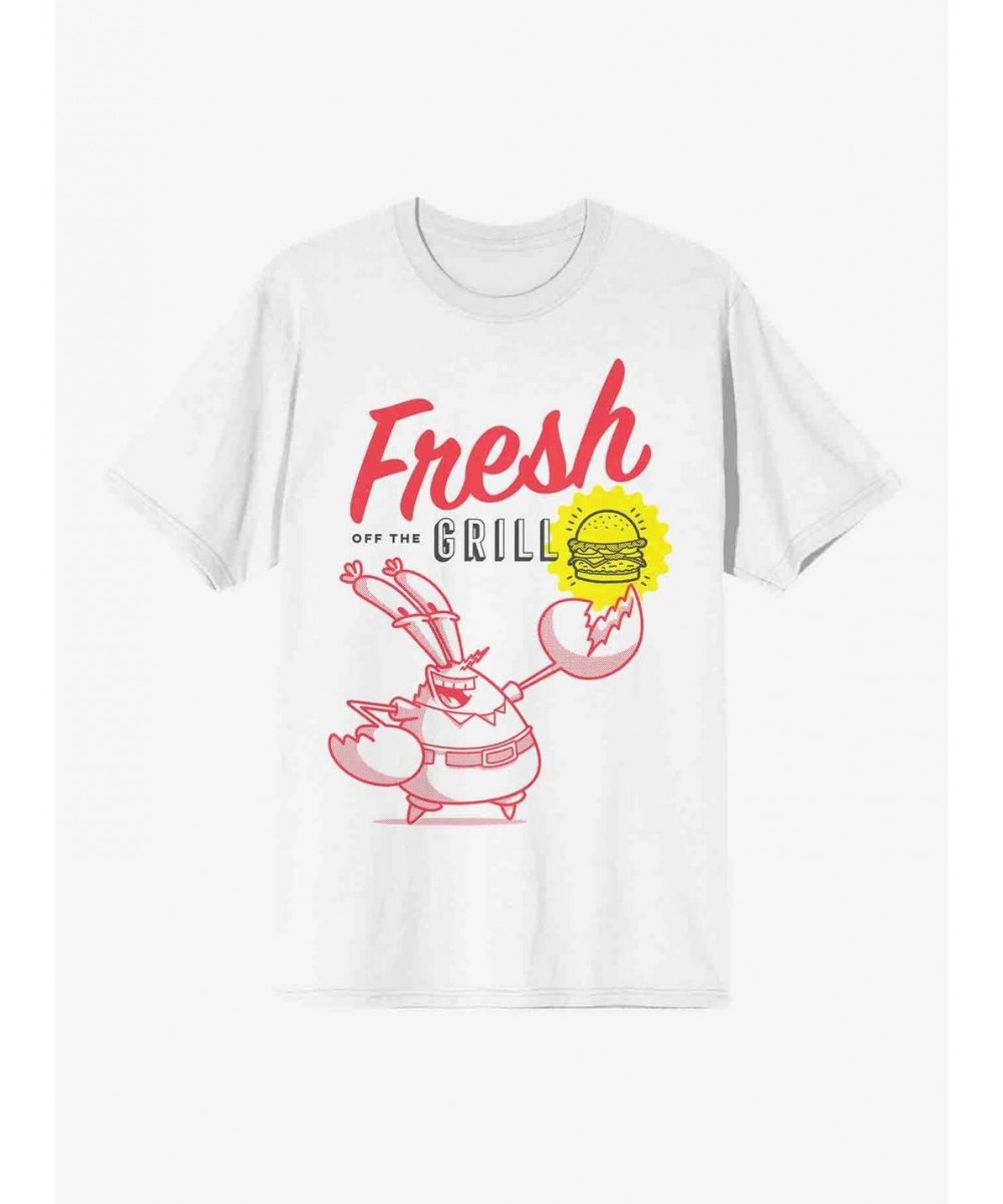 Discount SpongeBob SquarePants Fresh Off Grill T-Shirt $8.84 T-Shirts