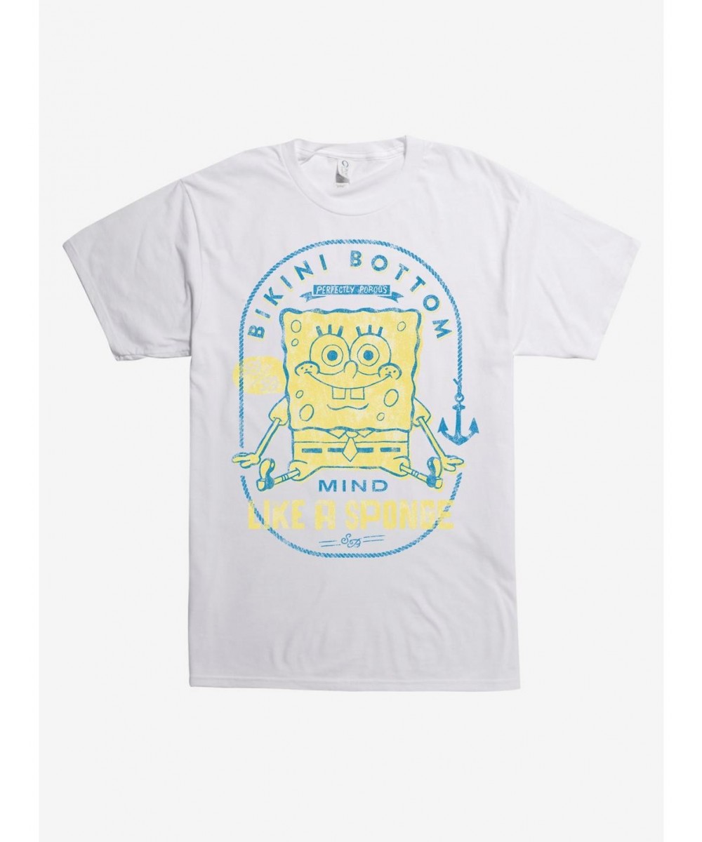 Absolute Discount SpongeBob Mind like a Sponge T-Shirt $6.22 T-Shirts