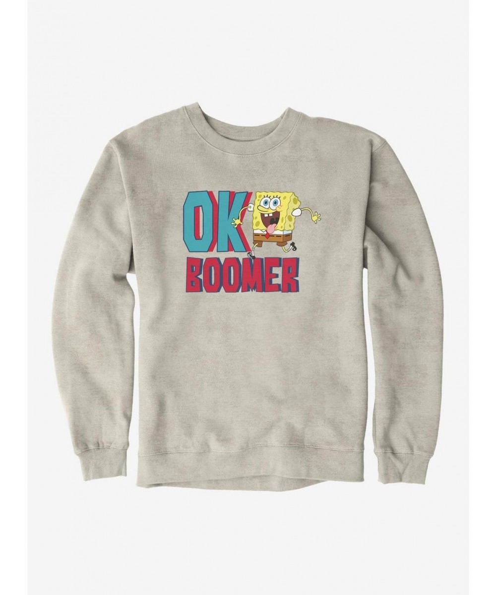 Fashion SpongeBob SquarePants OK Boomer Sweatshirt $12.10 Sweatshirts