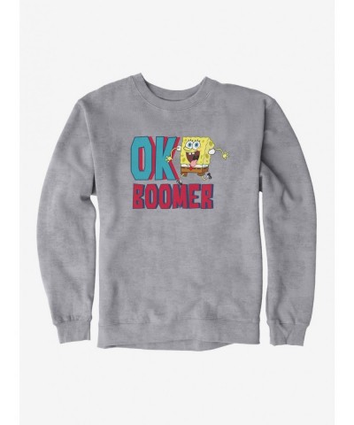 Fashion SpongeBob SquarePants OK Boomer Sweatshirt $12.10 Sweatshirts