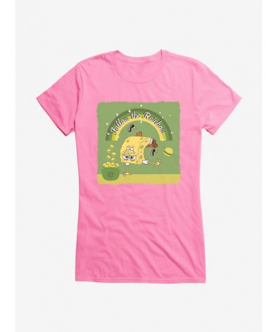 Value Item SpongeBob SquarePants Follow The Rainbow Girls T-Shirt $6.77 T-Shirts