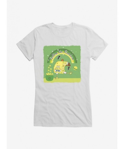 Value Item SpongeBob SquarePants Follow The Rainbow Girls T-Shirt $6.77 T-Shirts