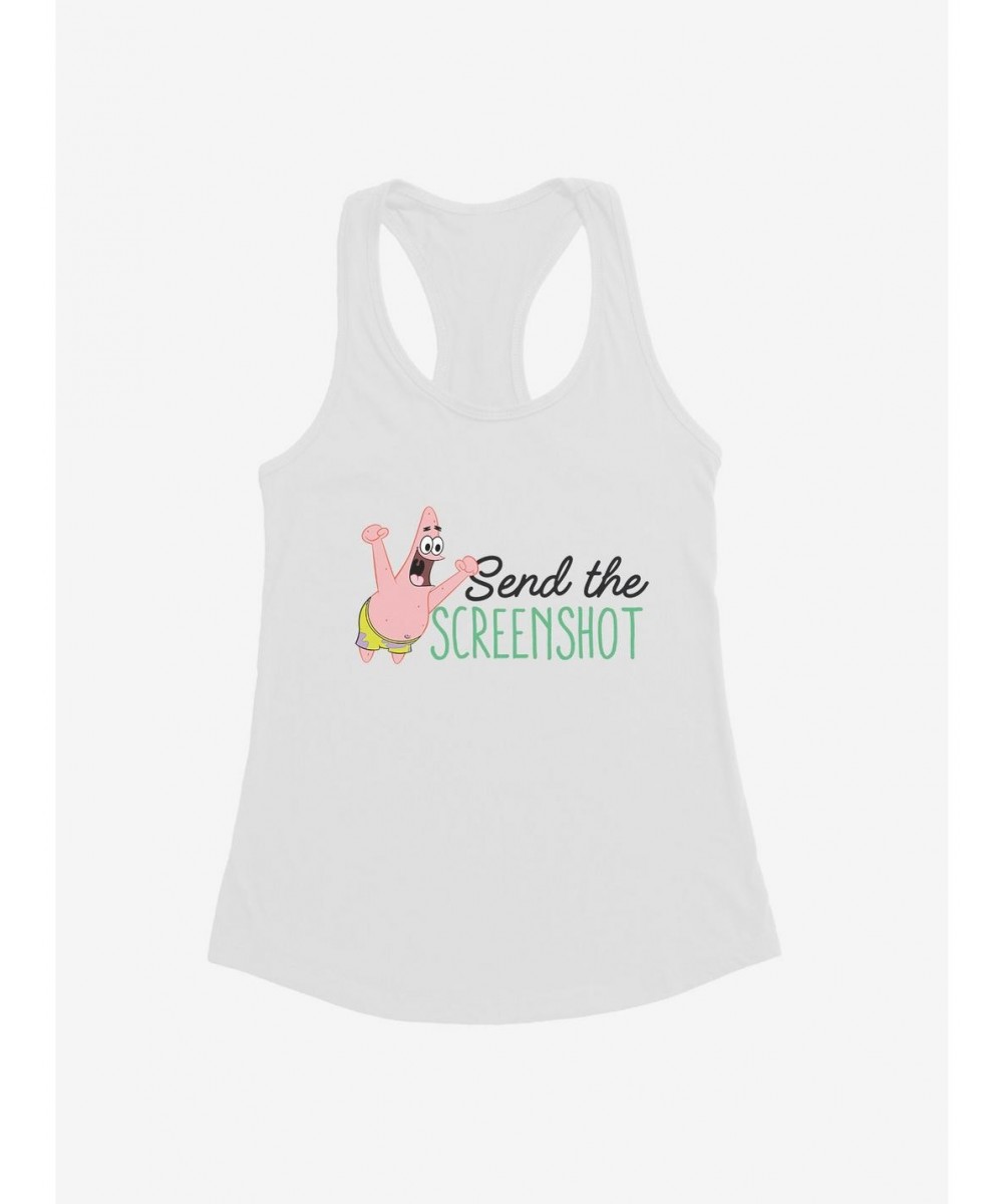 Pre-sale Discount SpongeBob SquarePants Send The Screenshot Patrick Girls Tank $7.77 Tanks