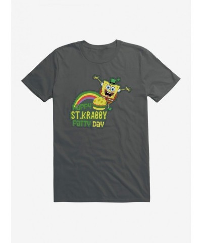 Big Sale SpongeBob SquarePants Happy St. Krabby Patty Day T-Shirt $6.50 T-Shirts