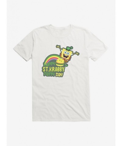 Big Sale SpongeBob SquarePants Happy St. Krabby Patty Day T-Shirt $6.50 T-Shirts