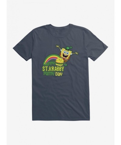 Big Sale SpongeBob SquarePants Happy St. Krabby Patty Day T-Shirt $6.50 T-Shirts