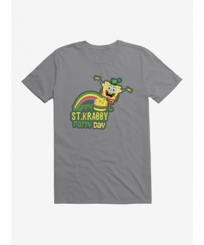 Big Sale SpongeBob SquarePants Happy St. Krabby Patty Day T-Shirt $6.50 T-Shirts