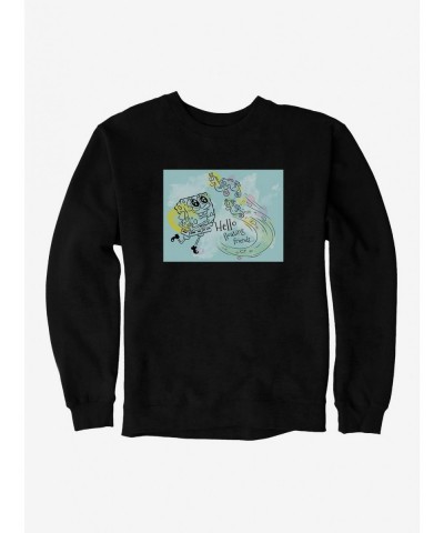 Flash Deal SpongeBob SquarePants Hello Floating Friends Sweatshirt $10.33 Sweatshirts