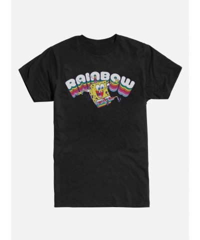 Seasonal Sale Spongebob Squarepants Rainbow T-Shirt $8.03 T-Shirts