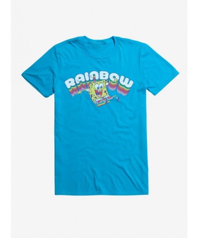 Seasonal Sale Spongebob Squarepants Rainbow T-Shirt $8.03 T-Shirts