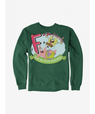 Low Price SpongeBob SquarePants F Is For Friends Sweatshirt $10.63 Sweatshirts