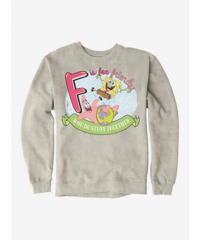 Low Price SpongeBob SquarePants F Is For Friends Sweatshirt $10.63 Sweatshirts