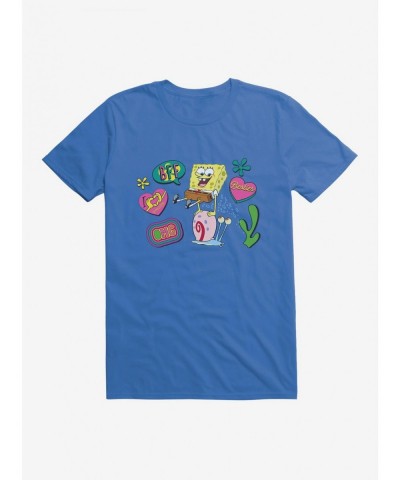 Trendy SpongeBob SquarePants Besties Patches T-Shirt $8.22 T-Shirts