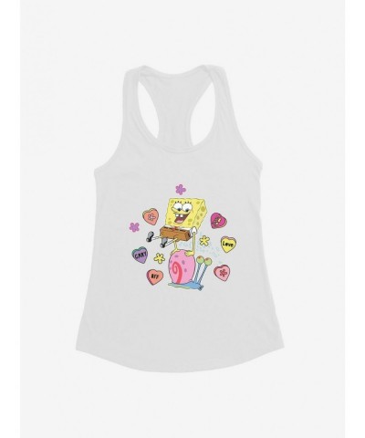 Limited Time Special SpongeBob SquarePants Valentine Conversation Hearts Girls Tank $7.57 Tanks