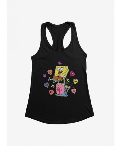 Limited Time Special SpongeBob SquarePants Valentine Conversation Hearts Girls Tank $7.57 Tanks