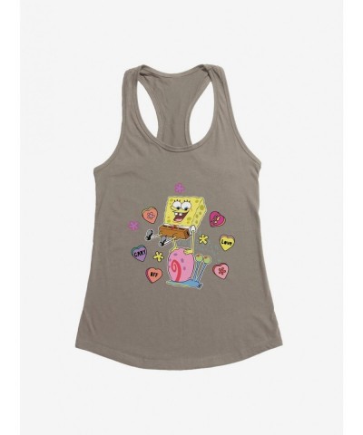 Limited Time Special SpongeBob SquarePants Valentine Conversation Hearts Girls Tank $7.57 Tanks