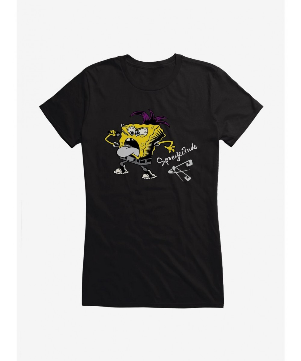 High Quality SpongeBob SquarePants Spongeitude Girls T-Shirt $9.96 T-Shirts