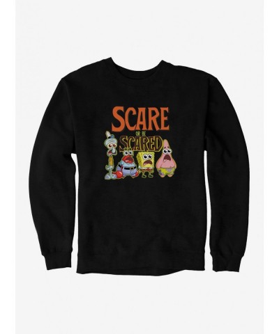 Discount Sale SpongeBob SquarePants Scare Or Be Scared Sweatshirt $10.33 Sweatshirts