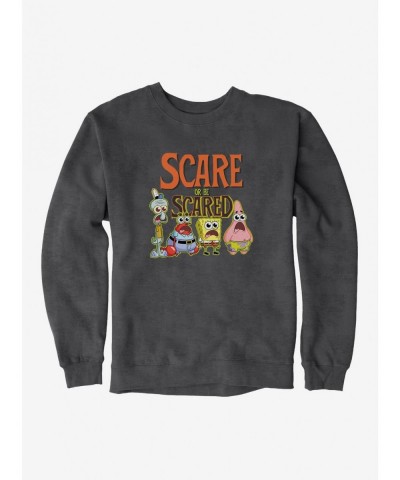 Discount Sale SpongeBob SquarePants Scare Or Be Scared Sweatshirt $10.33 Sweatshirts