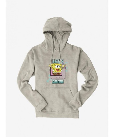 Flash Sale SpongeBob SquarePants Lets Game Spatula Hoodie $15.80 Hoodies