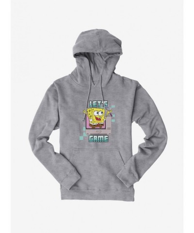 Flash Sale SpongeBob SquarePants Lets Game Spatula Hoodie $15.80 Hoodies