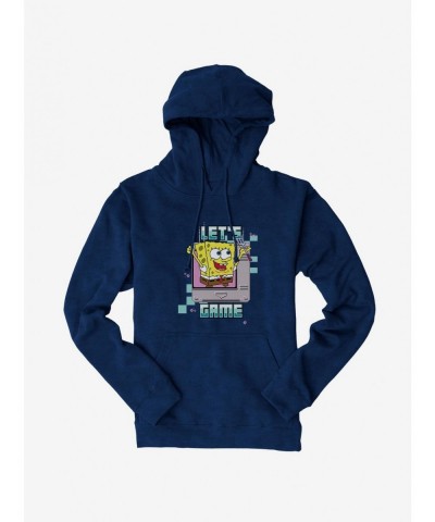 Flash Sale SpongeBob SquarePants Lets Game Spatula Hoodie $15.80 Hoodies