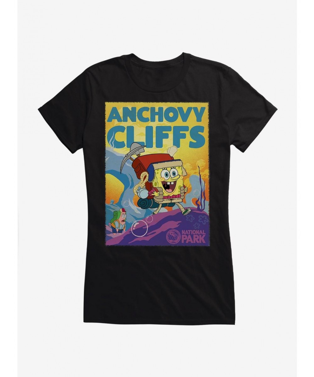 Exclusive SpongeBob SquarePants Anchovy Cliffs Park Girls T-Shirt $8.96 T-Shirts