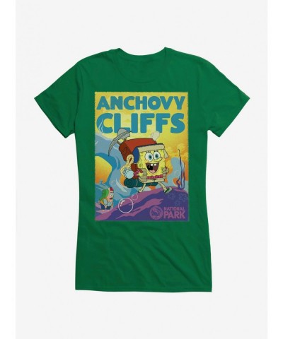 Exclusive SpongeBob SquarePants Anchovy Cliffs Park Girls T-Shirt $8.96 T-Shirts