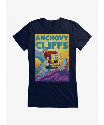 Exclusive SpongeBob SquarePants Anchovy Cliffs Park Girls T-Shirt $8.96 T-Shirts