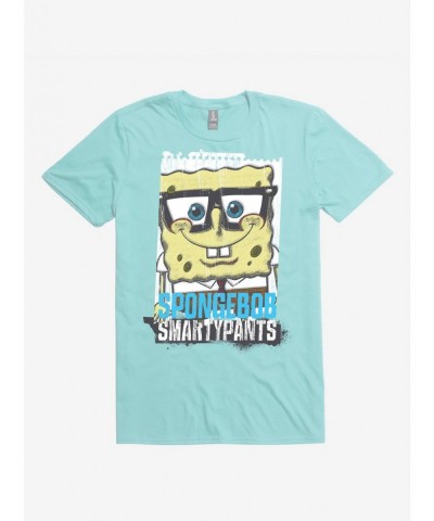 Cheap Sale SpongeBob SquarePants SpongeBob SmartyPants Storm Grey T-Shirt $6.69 T-Shirts