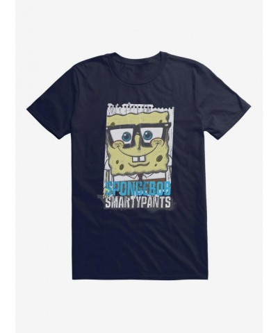 Cheap Sale SpongeBob SquarePants SpongeBob SmartyPants Storm Grey T-Shirt $6.69 T-Shirts