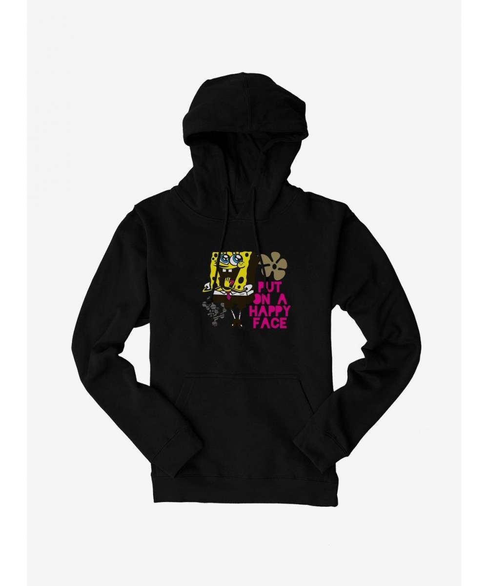 Value Item SpongeBob SquarePants Put On A Happy Face Hoodie $12.57 Hoodies