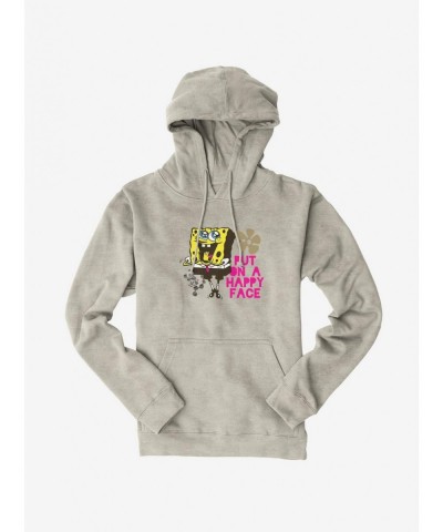 Value Item SpongeBob SquarePants Put On A Happy Face Hoodie $12.57 Hoodies