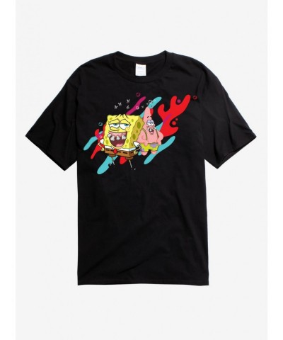 Pre-sale SpongeBob & Patrick Teeth Blk T-Shirt $7.67 T-Shirts