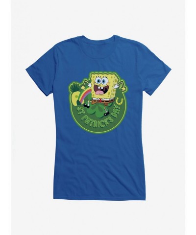 Pre-sale Discount SpongeBob SquarePants St. Patrick's Day Icon Girls T-Shirt $6.77 T-Shirts